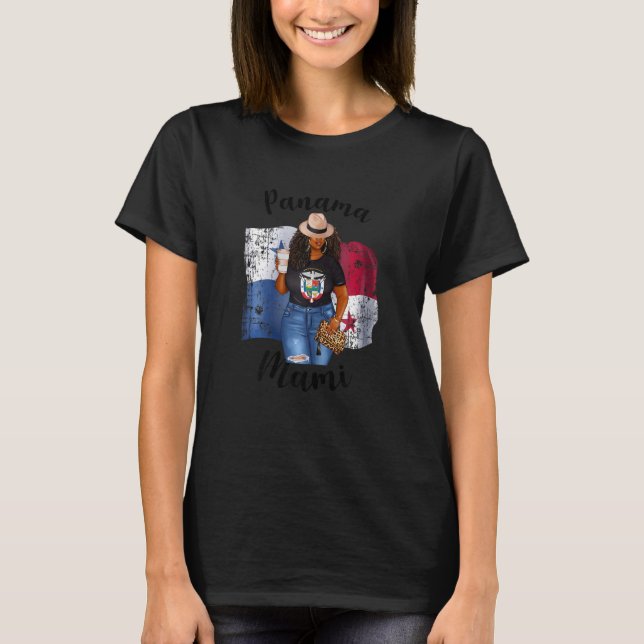 Womens African Panama Mami Kärlek Caffeine Caffein T Shirt (Framsida)