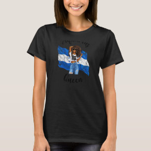 Womens Afro Honduras Aquarius Queen African Hondur T Shirt