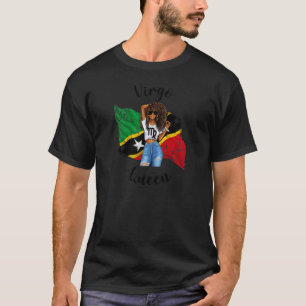 Womens Afro St Kitts & Nevis Våg Queen African F T Shirt