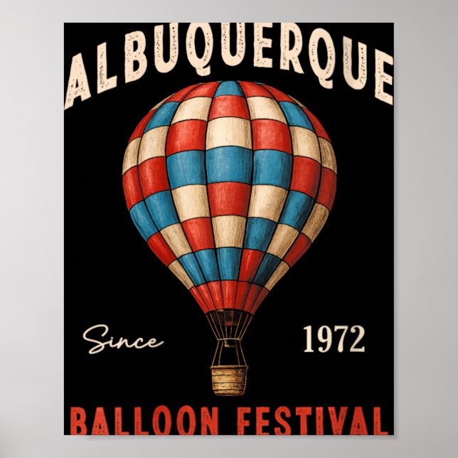 Womens Albuquerque Balloon Festival New Mexico Fie Poster (Framsidan)