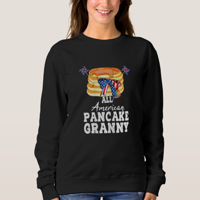 Womens All American Pancake Granny Grandma Women T Shirt (Framsida)