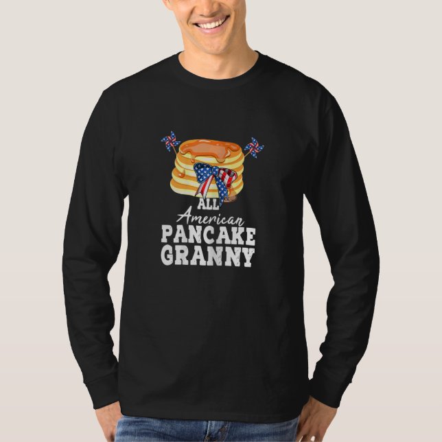 Womens All American Pancake Granny Grandma Women T Shirt (Framsida)