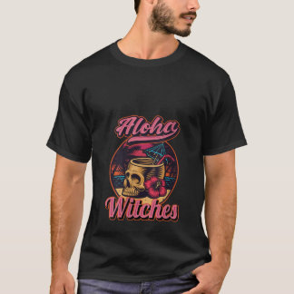 Womens Aloha Witches Funny Halloween Hawaii Hawaii T Shirt