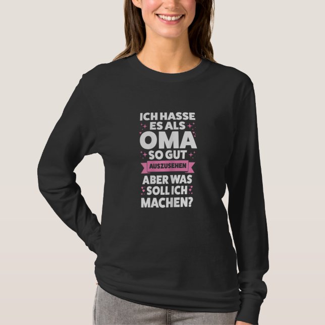 Womens Als Oma so gut auszusehen Oma Großmutter T Shirt (Framsida)