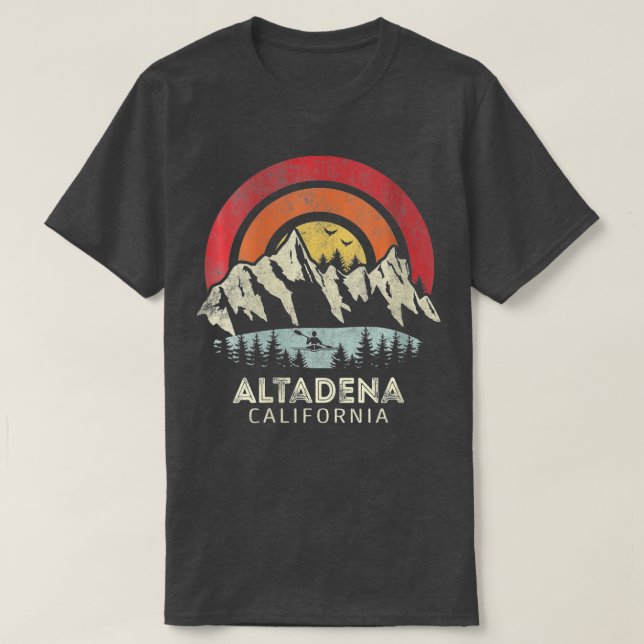 Womens Altadena California Mountain Sunset Sunrise T Shirt (Design framsida)