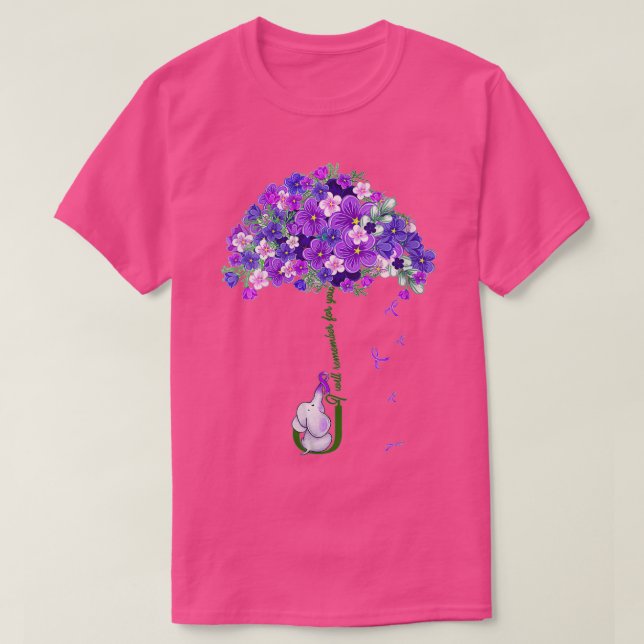 Womens Alzheimer Awareness Cute Elephant I Will Re T Shirt (Design framsida)