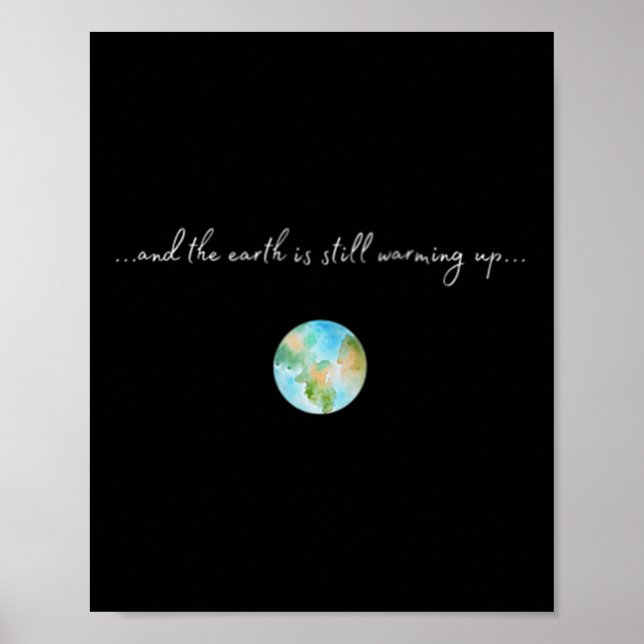 Womens And It Is Warming Up Global Warming Poster (Framsidan)