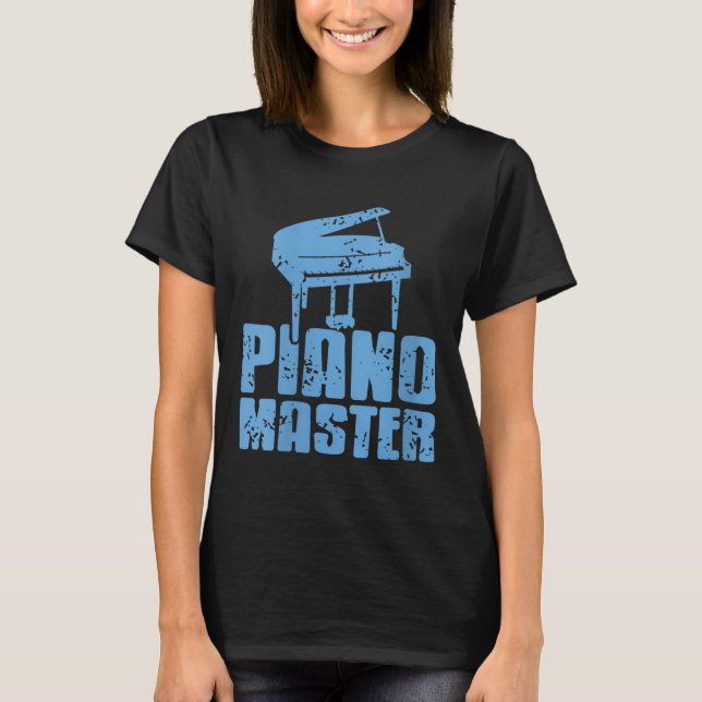Womens Ano Master Confident Musician Pro Tangentbo T Shirt (Framsida)