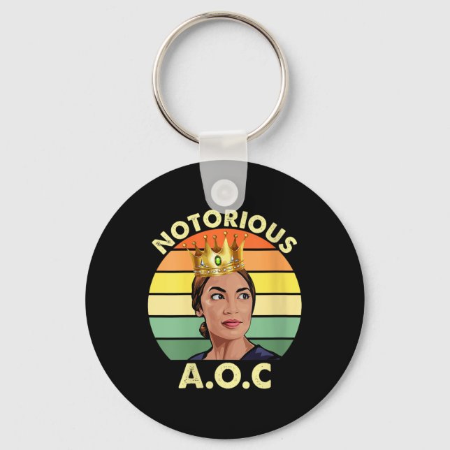 Womens Aoc Alexandria Ocasio-cortez First Female P Nyckelring (Framsida)