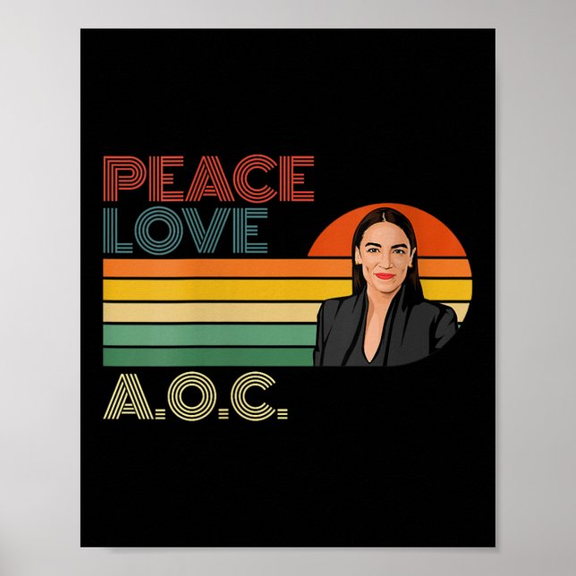 Womens Aoc Alexandria Ocasio-cortez First Female P Poster (Framsidan)