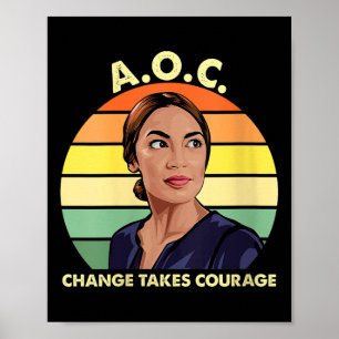 Womens Aoc Alexandria Ocasio-cortez First Female P Poster