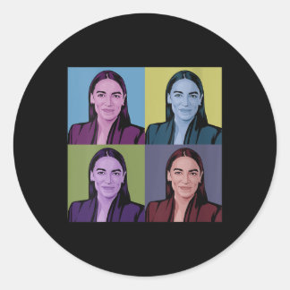 Womens Aoc Alexandria Ocasio-cortez First Female P Runt Klistermärke