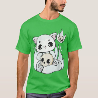 Womens Arctic Fo Plays With Kawaii Halloweenoy For T Shirt