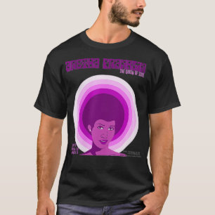 Womens Aretha Franklin Fillmore Väster Rosa VNeck  T Shirt