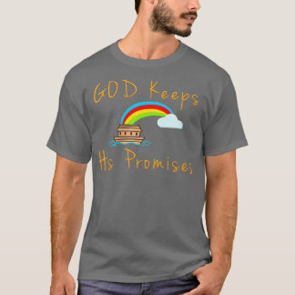 Womens Ark och Rainbow God Behållor sina löften No T Shirt