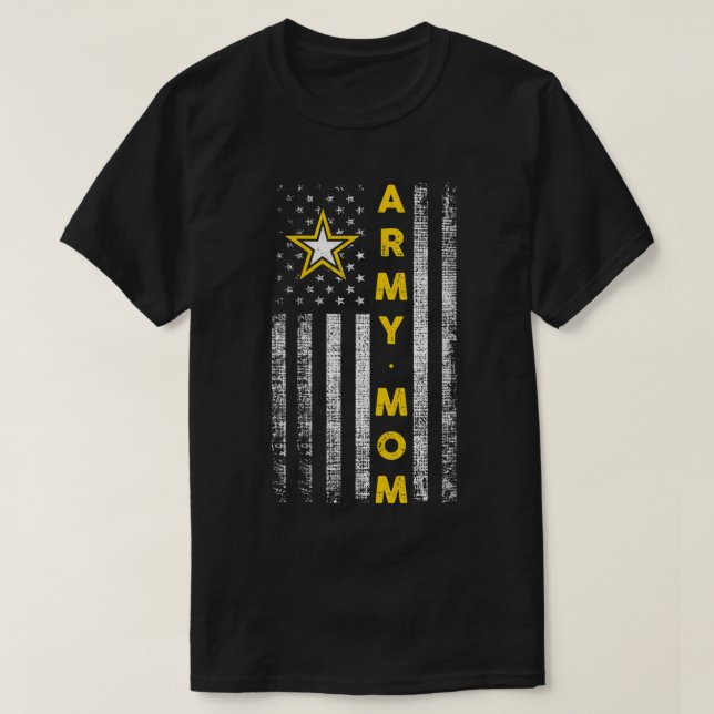 Womens Army Mamma V-Nacke T-Shirt (Design framsida)