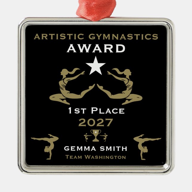 Women's Artistic Gymnastics Julgransprydnad Metall (Framsidan)