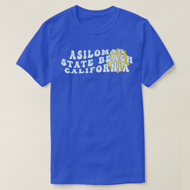 Womens Asilomar State Beach California CA Retro Wa T Shirt (Design framsida)