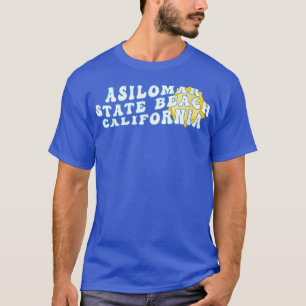 Womens Asilomar State Beach California CA Retro Wa T Shirt