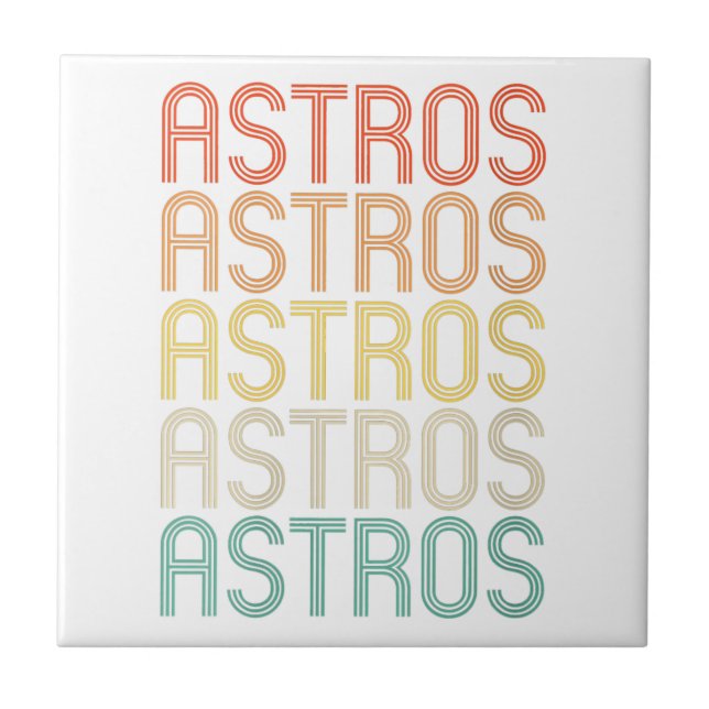 Womens Astros  Kakelplatta (Framsidan)
