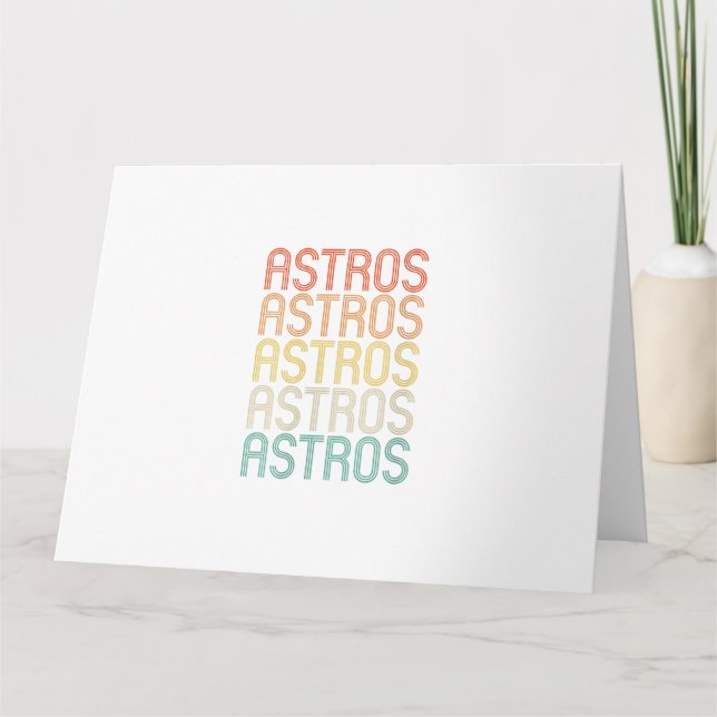 Womens Astros  Kort (Framsida)