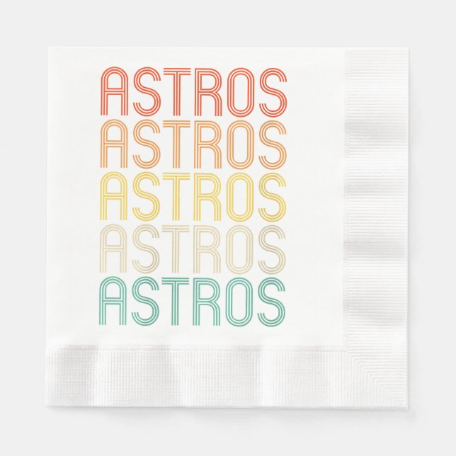 Womens Astros  Pappersservett (Framsidan)