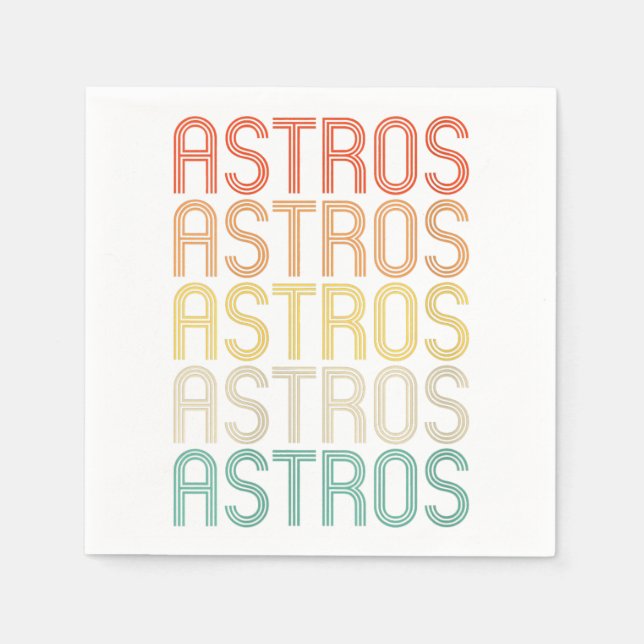 Womens Astros  Pappersservett (Framsidan)