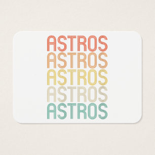 Womens Astros Visitkort