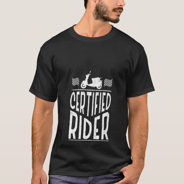 Womens Auktoriserad Rider Motorcle Driver Biker Sc T Shirt (Framsida)