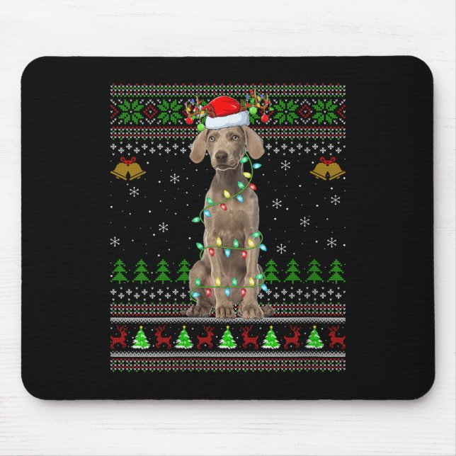 Womens Australian Cattle Dog Ugly Christmas Sweate Musmatta (Framsidan)