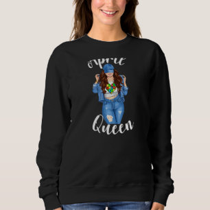 Womens Autism Mamma April Queen Autism Awareness P T Shirt
