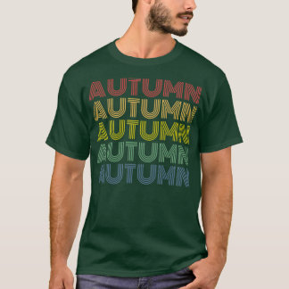 Womens Autumn Wordmark Mönster Personlig Namn R T Shirt