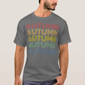 Womens Autumn Wordmark Mönster Personlig Namn R T Shirt