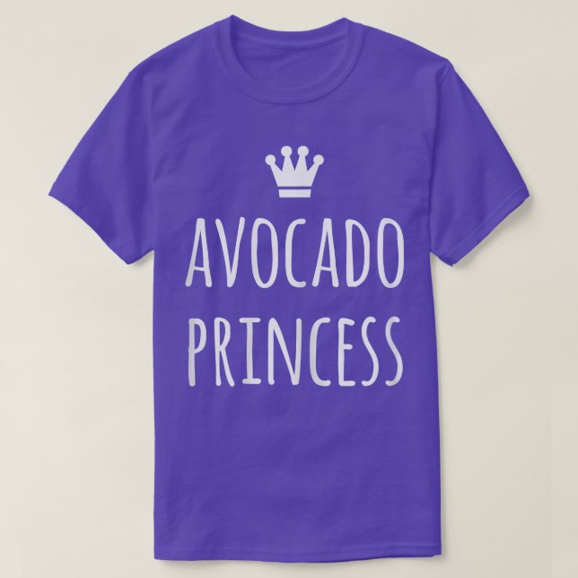 Womens Avocado Princess Cute Vegan T Shirt (Design framsida)