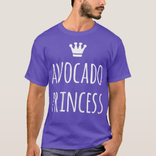 Womens Avocado Princess Cute Vegan T Shirt