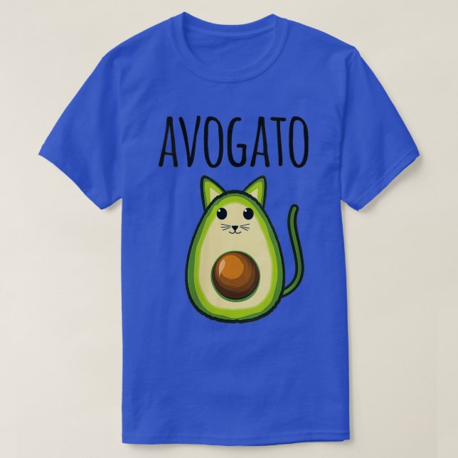 Womens Avogato Funny Avocado Cat Vegetarian Vegan T Shirt (Design framsida)