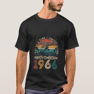 Womens Awesome Since November 1966 59 Years Old 59 T Shirt