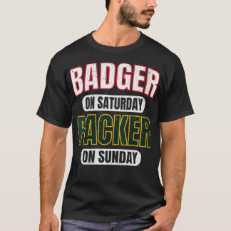 Womens Badger på lördagspaket på Söndag Funny G T Shirt