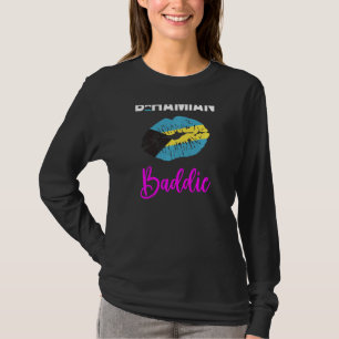 Womens Bahamian Baddie Land Flagga Bahamas Badd T Shirt