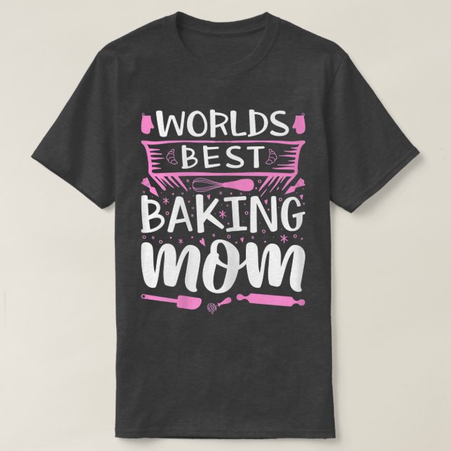 Womens Baking Mamma Baker Confectioner Baking uten T Shirt (Design framsida)