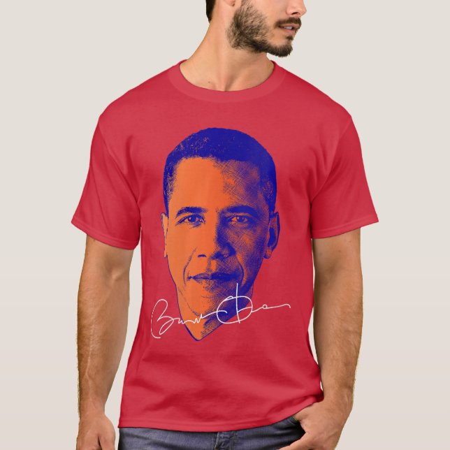 Womens Barack Obama T Shirt Honoring the 44th US V (Framsida)