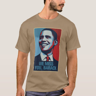 Womens Barack Obama We Miss You VNeck T Shirt