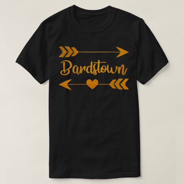 Womens BARDSTOWN KY KENTUCKY Funny City Roots T Shirt (Design framsida)