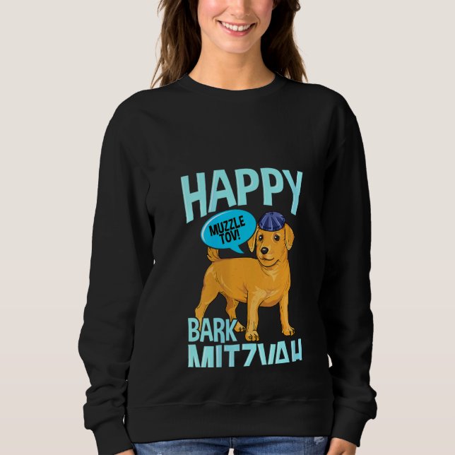 Womens Bark Mitzvah Hund Funny Jewish Pub Mitzvah  T Shirt (Framsida)