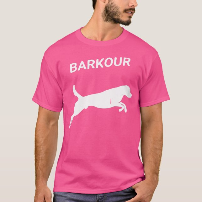 Womens Barkour Dog Shirt - Funny Pun Parkour Dog T (Framsida)