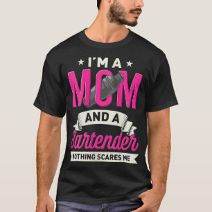 Womens Bartender mamma lustig gåva till barkeeper T Shirt