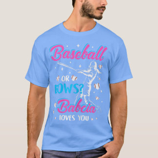 Womens Baseball eller Bows Babcia Kärlek du Gender T Shirt