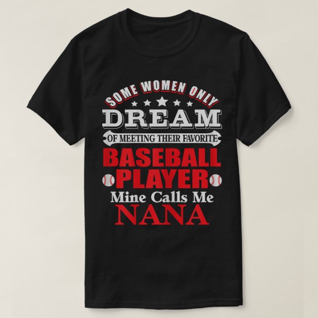 Womens Baseball    NanaBaseball Nana T  Shirt (Design framsida)
