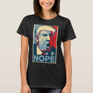 Womens Basic T-Shirt - NOPE - Black
