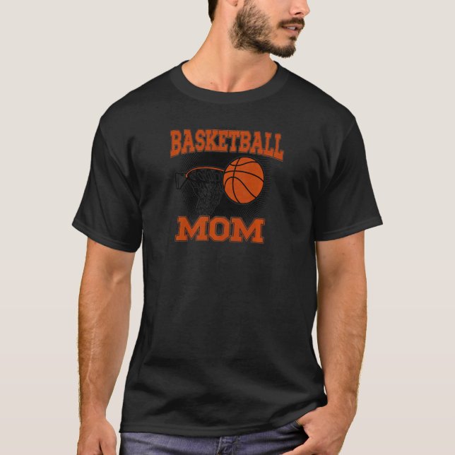 Womens Basketball Mom  1 T Shirt (Framsida)